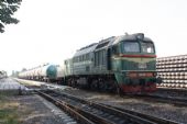 08.06.2011 - Berehovo, normálněrozchodný vlak v čele se Sergejem © Ing. Martin Řezáč