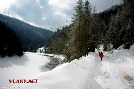 Rieka Hnilec. Tu končí vodná nádrž Palcmanská Maša, 20.2. 2013, Stratená, © O. Krajňák