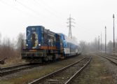 8.3.2013 - Ostrava-Vítkovice: souprava 740 880-0 a 471 083-6 odjíždí po vlečce Vítkovic © Karel Furiš