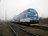 8.3.2013 - Ostrava-Vítkovice: souprava 740 880-0 a 471 083-6 odjíždí po vlečce Vítkovic © Karel Furiš