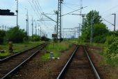Vpravo rudné nádražie, priamo trať na Plešivec, vľavo koľaj 3A, 29.05.2013,  Haniska pri Košiciach, ©  Ondrej Krajňák