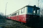 Skupina motorových vozňov pred likvidáciou, 10.12.2003,  Haniska pri Košiciach - ŠRT,  ©  Ondrej Krajňák