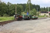 06.07.2013 - Kořenov: Důlní železnice 450 mm - vláček opouští smyčku © PhDr. Zbyněk Zlinský