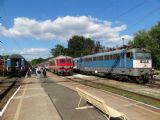 Keszthely, lokomotivy ř. 418-0 a 431, 1.7.2013 ©Jiří Mazal