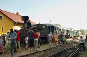 13.07.2013 - Stanice Volyně: Oslavy 120 let tratě Strakonice - Vimperk, kafemlejnek má žízeň © Jiří Řechka