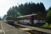 29.07.2013 - Turzovka: Križovanie vlakov Os 4009 s Os 4006 © Ondrej Krajňák