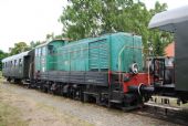 10.07.2013 – Kościerzyna: Dieselová lokomotíva SM41-43 v obložení osobných vozňov © Lukáš Holeš