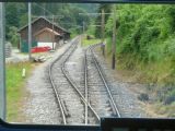 Brannenburg-Waching: připojuje se kolej z depa © Tomáš Kraus, 5.7.2013