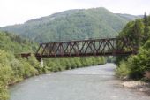 9.5.2013 - viadukt přes Tisu u obce Dilové na opuštěné trati Rachov - Valea Viseului © Ing. Martin Řezáč