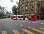 Luzern- v meste sme videli aj jeden z troch dvojkĺbových trolejbusov s plesnivcom, 27.8.2013, © Juraj Földes