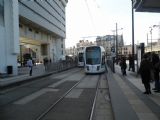 Paříž: míjení tramvají typu Alstom Citadis na lince T3b u zastávky Porte de la Villette	14.4.2013	 © 	Jan Přikryl