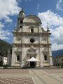 Tirano: Piazza della Basilica, križovatka je za kostolom Madonna di Tirano, 30.8.2013, © Juraj Földes