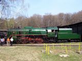 26.04.2003 - Lužná u Rak., muzeum ČD: lokomotiva 387.043 ''mikádo'' © PhDr. Zbyněk Zlinský