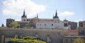 Toledo: detailní pohled na jižní část centra na kopci kolem náměstí Plaza de Zocodover z údolí od autobusového nádraží	18.4.2013	 © 	Lukáš Uhlíř