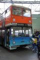 Lisabon: patrový autobus Daimler číslo 851 z roku 1970 v muzejní hale tramvajové vozovny Santo Amaro	20.4.2013	 © 	Lukáš Uhlíř