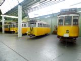 Lisabon: celkový pohled na výstavu tramvají CARRIS v muzejní hale tramvajové vozovny Santo Amaro	20.4.2013	 © 	Jan Přikryl
