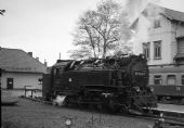 Lokomotiva 99.7240 na konci dráhy ve Wernigerode dne 6.5.1987 © Pavel Stejskal