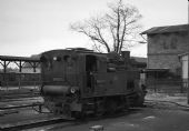 Lokomotiva 99.6101 odstavená na koleji, kde dnes stojí velká výtopna. Wernigerode dne 6.5.1987 © Pavel Stejskal