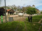 Porto: pohled z tramvaje linky 1 na tramvajové muzeum, umístěné v jedné z hal vozovny Massarelos	21.4.2013	 © 	Jan Přikryl