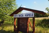 Tabuľa Korytnica kúpele. © Lukáš Patera