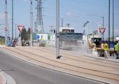 Zaragoza: tramvajové koleje končí za zastávkou Avenida de la Academia na stejnojmenné ulici do ztracena	24.4.2013	 © 	Lukáš Uhlíř