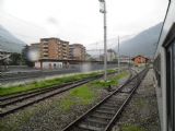 Tirano: celkový pohled na úzkorozchodnou stanici RhB a skladiště normálněrozchodného nádraží	26.4.2013	 © 	Jan Přikryl