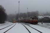 13.12.2013 - Tanvald: 840.001-2 + 840.009-5 na Os 16228, 814.192-1/914.192-0, 854.021-3 v čele R 1145 Tanvald - Praha-Vršovice a Karel © PhDr. Zbyněk Zlinský