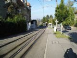 Stuttgart: ozubnicová trať linky 10 v prostoru zastávky Haigstraße na ulici Alte Weinsteige, 2.10.2013 © Jan Přikryl