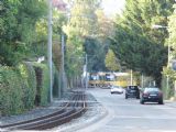 Stuttgart: křižování ozubnicových vlaků linky 10 u ostorvního nástupiště zastávky Wielandshöhe, 2.10.2013 © Jan Přikryl