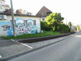 Stuttgart: ozubnicový motorový vůz číslo 1001 stoupá na lince 10 podél ulice Alte Weinsteige k zastávce Haigstraße směrem na Degerloch, 2.10.2013 © Jan Přikryl