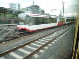 Vlakotramvaj číslo 847 s bistroodílem stojí odstavená na kusé koleji stanice Pforzheim Hbf, 4.10.2013 © Jan Přikryl