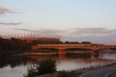 23.8.2013 - Varšava, most Średnicowy a Národní stadión © Ing. Martin Řezáč