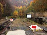 Ukončení provozní části tratě směr Horní Slavkov, 23.10.2013, © Jan Kubeš