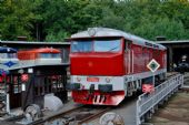 14.9.2013: Představení bratislavské T478.1201 na točně v Muzeu ČD Lužná u Rakovníka © Josef Vendolský