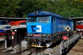 14.9.2013: Představení ''cargácké'' 749.018-8 na točně v Muzeu ČD Lužná u Rakovníka © Josef Vendolský