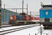 23.1.2014 - Praha ONJ, areál HZS SŽDC: 714.019 při posunu © Jiří Řechka