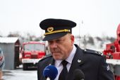 23.1.2014 - Praha ONJ, areál HZS SŽDC: Ředitel HZS SŽDC JUDr. Luděk Eichler poskytuje rozhovor © Jiří Řechka