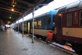 24.01.2014 - Liberec: 843.018-3 přivezl 6 minut zpožděný R 1276 Pardubice hl.n. - Liberec a najel na vůz 21-29 335-6 pro Os 5405 © PhDr. Zbyněk Zlinský