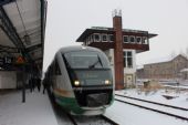 24.01.2014 - Zittau: VT 22 (642.322-1/642.822-0) z Varnsdorfu mimořádně pokračuje jako Os 20919 Rybniště - Liberec © PhDr. Zbyněk Zlinský