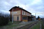 12.01.2014 - Goleszów: Pohľad na budovu železničnej stanice Goleszów © Lukáš Holeš