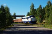 Bromstermåla; MX 1009; na vlečce podniku Kährs, dříve státní dráha SJ; 23.9.2013 © Ing. Filip Kuliš