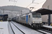 Vlak s lokomotivami METRANS 186.183 + 181 při průjezdu Ústím nad Labem © Pavel Stejskal