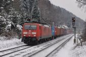 Vlak pro METRANS vedený strojem DB 189.010 u Bad Schandau směřuje do Děčína © Pavel Stejskal