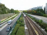 Brusel: souprava metra typu Boa od CAF z roku 2007 přijíždí prostředkem dálnice A4 do stanice Beaulieu směrem do centra	7.10.2013	. © 	Jan Přikryl