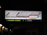 Brusel: informační systém ve stanicích bruselského metra ukazuje polohu jednotlivých souprav	8.10.2013	. © 	Jan Přikryl