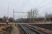 22.02.2014 - Týniště n.O.: třebechovicko-bolehošťské zhlaví s přejezdem P4023 © PhDr. Zbyněk Zlinský