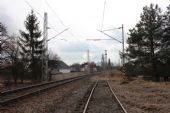 22.02.2014 - Týniště n.O.: trať směr Borohrádek (Choceň) a šturc výtažné koleje 9a © PhDr. Zbyněk Zlinský