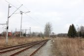 01.03.2014 - Týniště n.O., vlečka 4258 AČR: vlečková a záchytná kolej směrem k přejezdu P10558 © PhDr. Zbyněk Zlinský