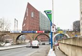 30.01.2014 - Praha-Karlín: Negrelliho viadukt, vlevo byla vedena trať © Jiří Řechka