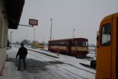 Tretí vlak prichádza, Kravaře ve Slezku, 19.1.2013 © Kamil Korecz